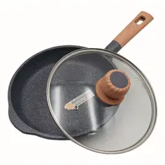 Pentha - Sartén Antiadherente con Tapa - MGC N° 24 Color Negro