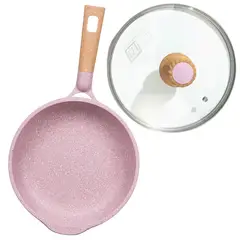 Pentha - Sartén Antiadherente con Tapa - MGC N° 24 Color Rosa