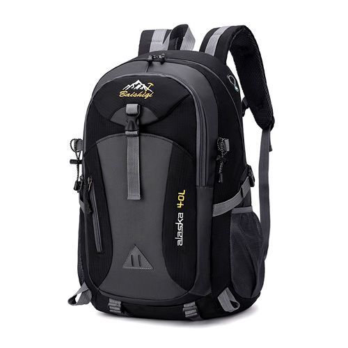 Mochila de camping trekking Negra 40L - Resistente