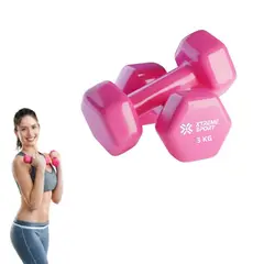 XTREME SPORT - Mancuernas Pesas De 3 kg Fitness De Vinil X2