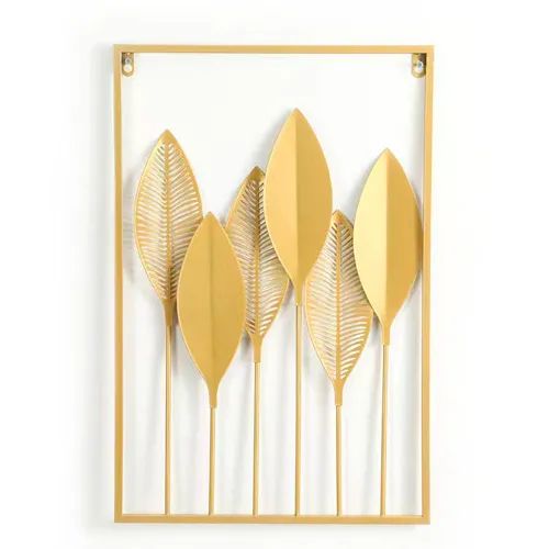 Cuadro Decorativo Metálico Dorado 3D Pared sala Moderna