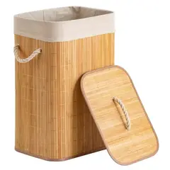 INSPIRA - Cesta Tacho de ropa Bambú Multiusos Clásico