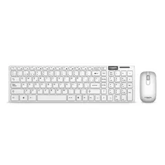 CYBERTEL - Kit Teclado y Mouse Wifi PREMIER WHITE CYB WT802W