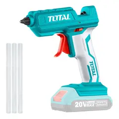 TOTAL - PISTOLA DE SILICONA CALIENTE 20V INALÁMBRICA