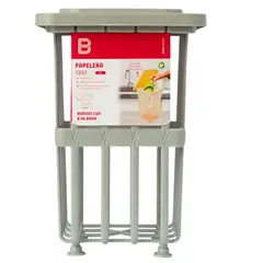 Basa - Papelera Cest Calada  5  L - Gris