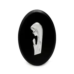 ARGENTARIA - Cuadro Oval Virgen - Plaqué y Madera