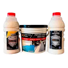 DO DOCTOR OBRA - PINTURA ACRÍLICA PARA PISOS CERÁMICOS GRIS NAVAL 2 GALONES