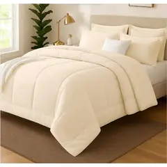 GENERICO - EDREDON 1 PLAZA COOZY SET CUADROS PERU PIMA + FUNDAS DE ALMOHADA