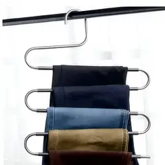 ELMEJORPRECIO - Colgador de Pantalones 5 en 1 con Silicona Antideslizante