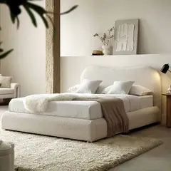 GENERICO - CAMA BOX TARIMA CIELO 2 PLAZAS BEIGE