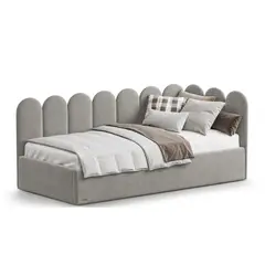 GENERICO - CAMA BOX TARIMA INFANTIL PLOMO 1.5 PLAZAS