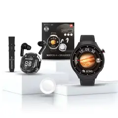 GENERICO - D21 Watch 4 Bluetooth audífonos control salud y clima - Negro