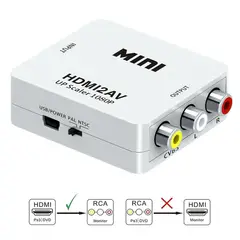 GENERICO - Adaptador HDMI A RCA Conversor Video PalNtsc