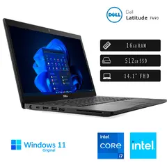 DELL - Laptop Latitude 7490 Core I7 8665u 16RAM 512SSD Reacondicionado 1 Año Garantía + COOLER