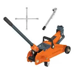 TRUPER - Combo Gata tipo lagarto 2 t + Llave de cruz 14" + Medidor de presion