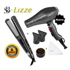 LIZZE - PLANCHA 480F Y SECADORA 2400W DE CABELLO LIZZE EXTREME + KIT PULIDOR