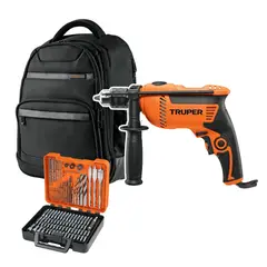 TRUPER - Combo Taladro 600w + 100 brocas y puntas + Mochila