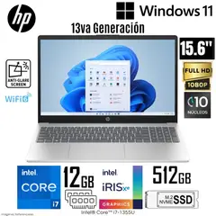 HP - Laptop 15-FD0006LA Intel Core i7-1355U 12GB RAM 512GB SSD 15.6" FHD - Win 11
