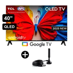 TCL - Televisor TCL QLED 40 FHD Smart Google Tv 40S5K + ANTENA DIGITAL