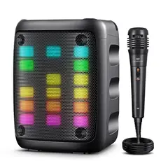 EVERSOUND - Parlante Portatil modelo EQUALIZER - BT LED RGB FM USB