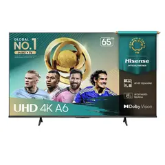 HISENSE - Televisor Smart UHD 4K 65 pulgadas VIDAA 65A6NV 2025