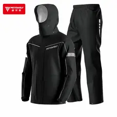 MOTOWOLF - ROPA IMPERMEABLE V4 NEGRO TALLA S