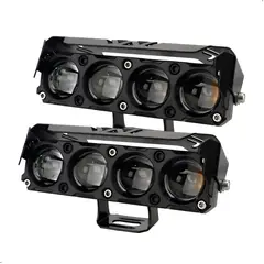 GENERICO - Faros Exploradoras Ambar Y Blanca Moto Camioneta X 2 Unids