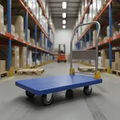 JPSYSTEMS - Carrito plegable tipo plataforma para carga 200KG 50x70cm con 4 ruedas de goma base antideslizante