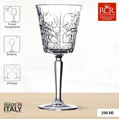 RCR - Copas de Cristal Tattoo RCR 290 ml 6 Piezas