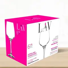 LAV - Copa de Vidrio All Purpose 400 ml 6 Piezas