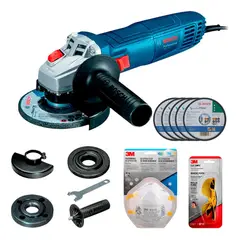 BOSCH - Esmeril Angular GWS 700 + 5 discos + Mascarilla + Lentes 3M