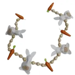 VATYERTY - Guirnalda de cuentas de conejo estilo boho-chic