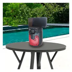 GENERICO - Pack2 Parlante Portatil con Movilidad Practica en Rojo