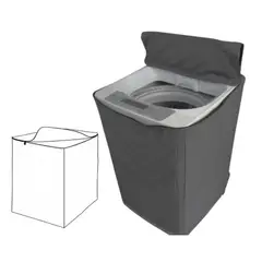 NACIONAL - Funda para Lavadora Impermeable 16-22Kg Gris