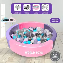 BABY - Piscina Didáctica «HAPPY POOLY» con Pelotas Purple