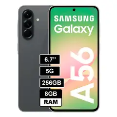 SAMSUNG - Celular Galaxy A56 5G 256GB 8GB RAM NEGRO