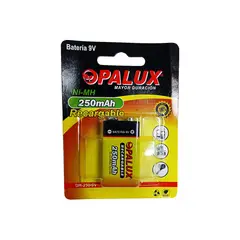 OPALUX - Batería Recargable 9V 250mah