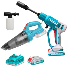 TOTAL TOOLS - Hidrolavadora inalámbrica 20V Alta Presión LIMPIEZA PROFUNDA TOTAL