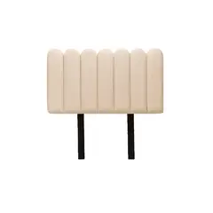 MUEBLES MACRUMO - Cabecera Alta Ginebra de 2 Plz - Color Beige claro