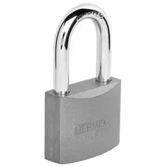 HERMEX - Candado de hierro 50 mm arco largo en caja Hermex - 43325