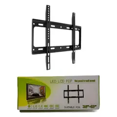 GENERICO - RACK FIJO ESTATICO TV 26 A 63 PULGADAS / NEGRO