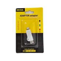 GENERICO - ADAPTADOR CONVERTIDOR TIPO C Y LIGHTNING IPHONE PARA CABLE CARGADOR