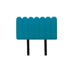MUEBLES MACRUMO - Cabecera Alta Ginebra de King - Color Turquesa