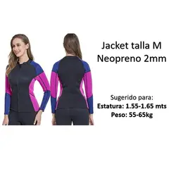 GENERICO - Jacket Neopreno 2mm talla M para mujer