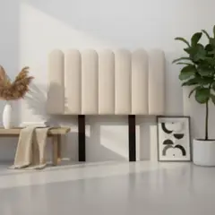 MUEBLES MACRUMO - Cabecera Alta Ginebra King - Color Beige claro