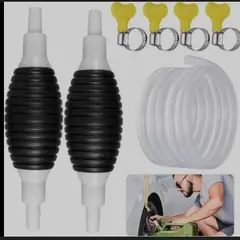 GENERICO - PACk 2 BOMBAS MANUALES DE SUCCION DE LIQUIDOS AGUA O GASOLINA