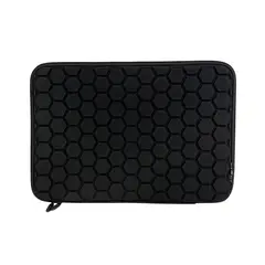 GENERICO - Funda Premium Antigolpe Impermeable Hexagonal para Laptop 15.6 - NEGRO