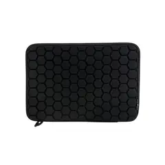GENERICO - Funda Premium Antigolpe Impermeable Hexagonal para Laptop 13 - NEGRO