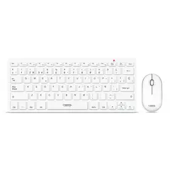 CYBERTEL - Kit Inalámbrico WT801WT Teclado Multimedia + Mouse Óptico