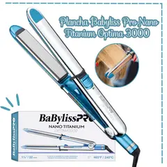 BABYLISS PRO - Plancha Babyliss PRO Optima 3000 Placa Titanium - BNT3000TPE